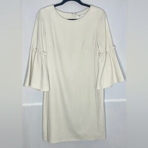 Amanda Uprichard Cream Long Sleeve Dress